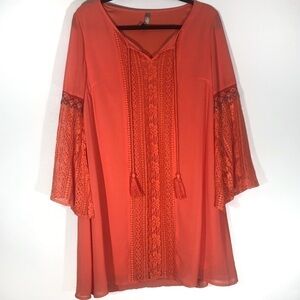 Entro dress with tassels medium